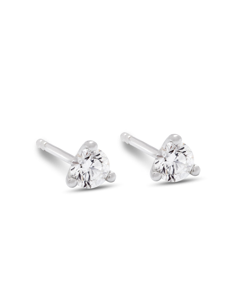 Aura 18ct White Gold Diamond 0.22ct Stud Earrings