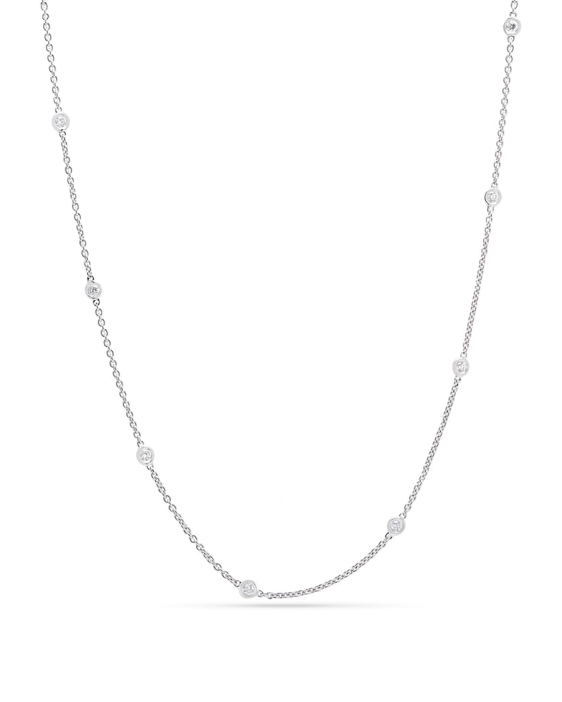 Aura 18ct White Gold Diamond 0.23ct Necklace