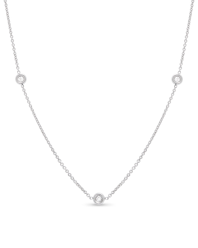 Aura 18ct White Gold Diamond 0.30ct Necklace