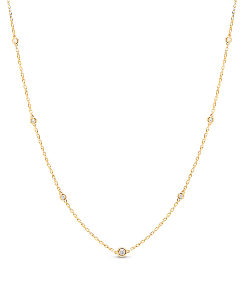 Aura 18ct Yellow Gold Diamond 0.23ct Necklace