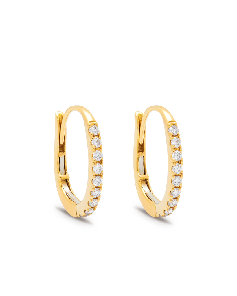 Aura 18ct Yellow Gold Diamond 0.24ct Clip Earrings