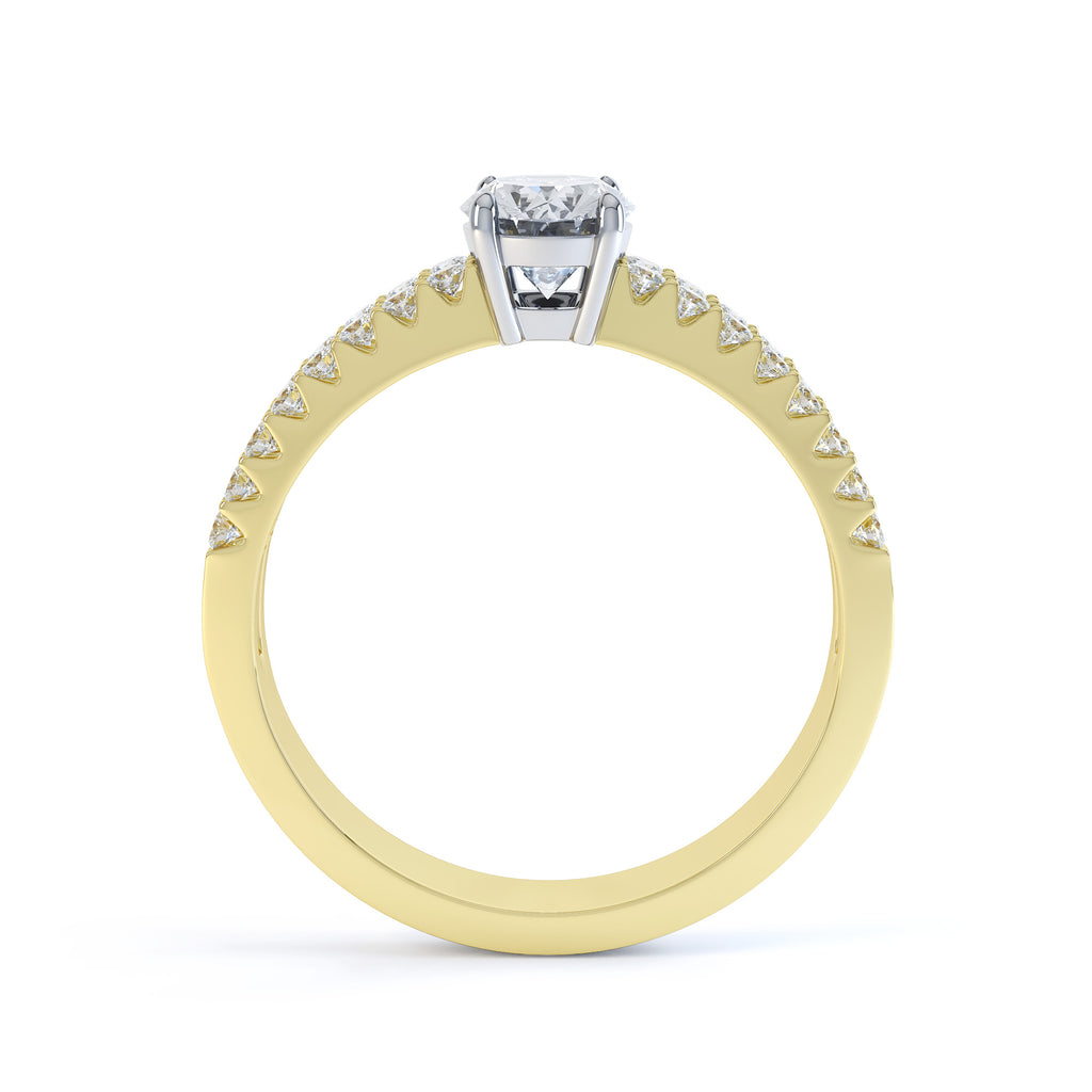 Yellow Gold Engagement Ring by Luminary Fine Jewellery, Surrey