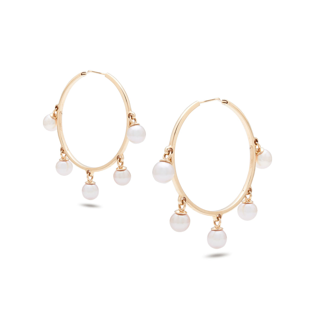 Dior Hoop Pearl Earrings