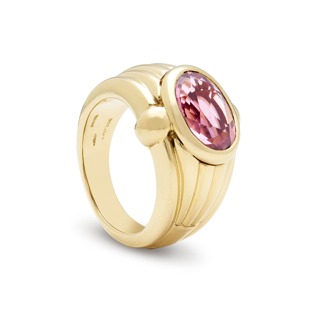 Pre-loved Bulgari Pink Tormaline Ring