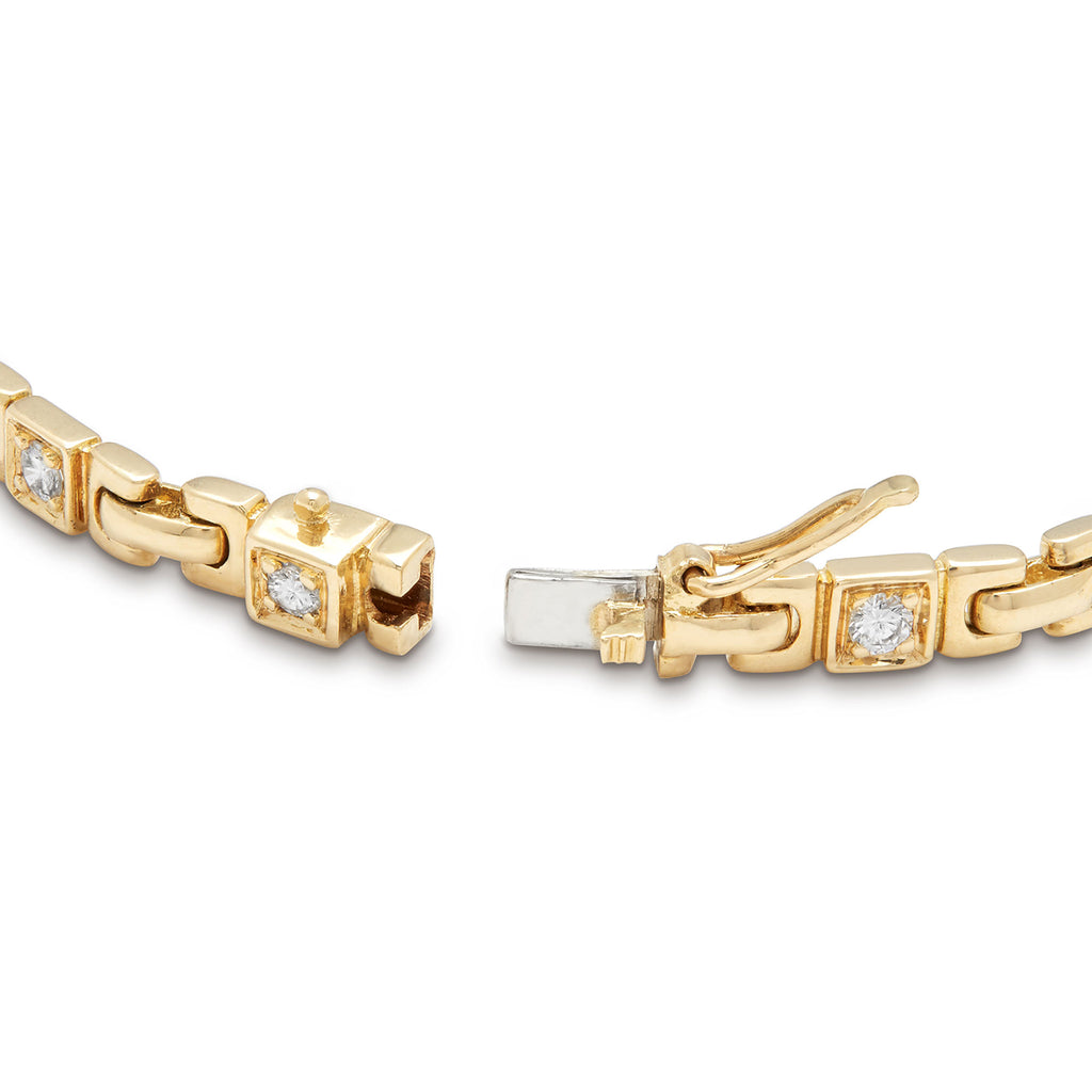 Van Cleef and Arpels Gold Diamond Bracelet